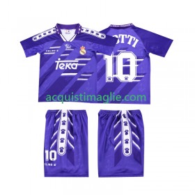 Divisa di Calcio Real Madrid TOTTI 10 Retro Bambino Trasferta 1994 1996
